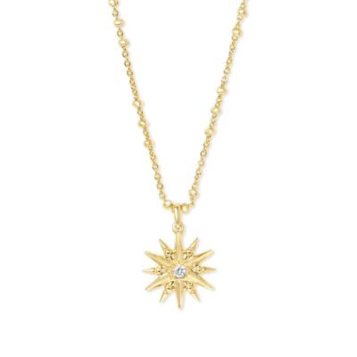 Star Charm Pendant Necklace in Gold
