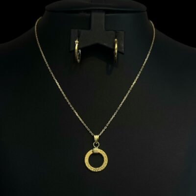 Collier et Boucles d'oreilles Or 18 carats