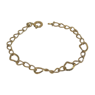 Fétiche Or 18K Maillons Cœurs